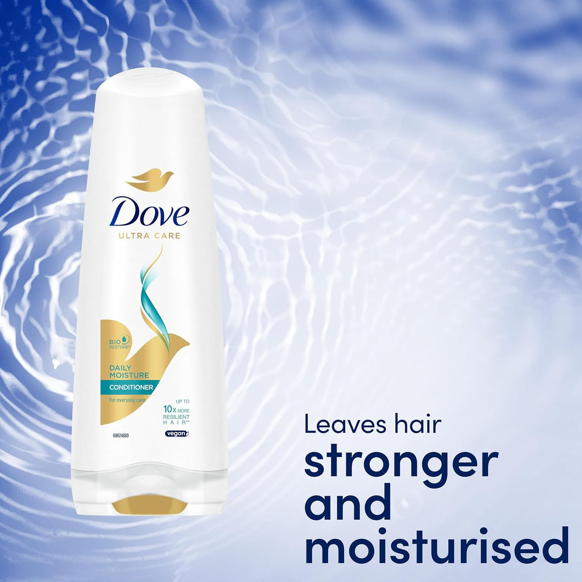 Ultra Care Daily Moisture Conditioner Strengthens and Moisturises for up to 10X More Resilient Hair* for Everyday Hair Care 200 Ml