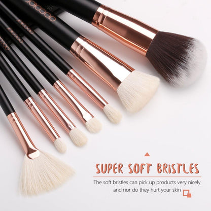 Makeup Brushes 15Pcs Professional Makeup Brush Set with Travel Bag