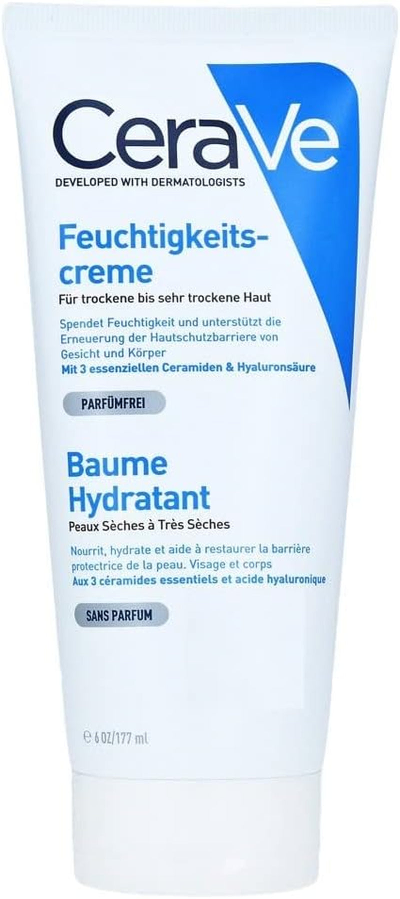 Moisturising Cream for Dry to Very Dry Skin 177Ml with Hyaluronic Acid & 3 Essential Ceramides & Foaming Cleanser for Normal to Oily Skin 236Ml with Niacinamide and 3 Essential Ceramides