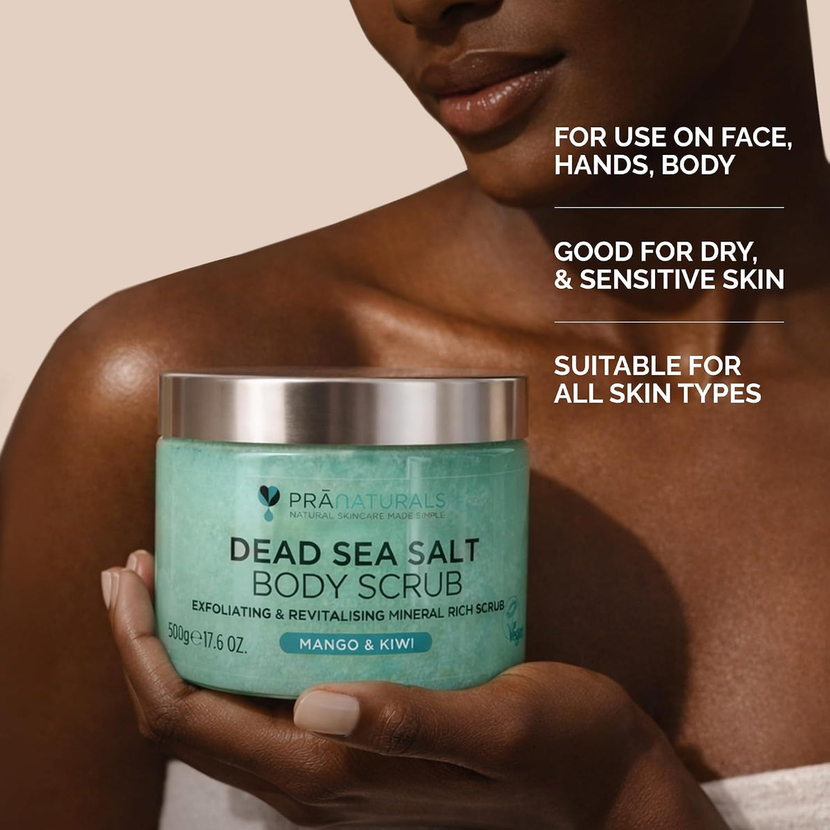 Dead Sea Salt Body Scrub 500G – Mango & Kiwi
