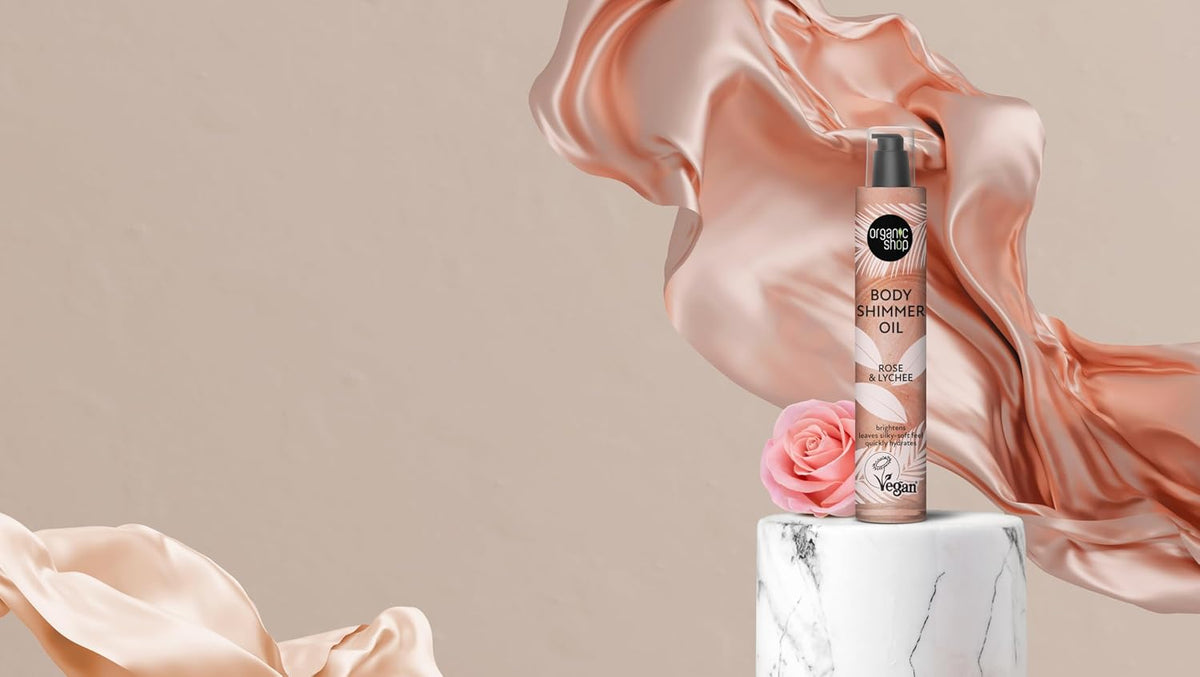 Body Shimmer Oil Rose & Lychee, 100 Ml