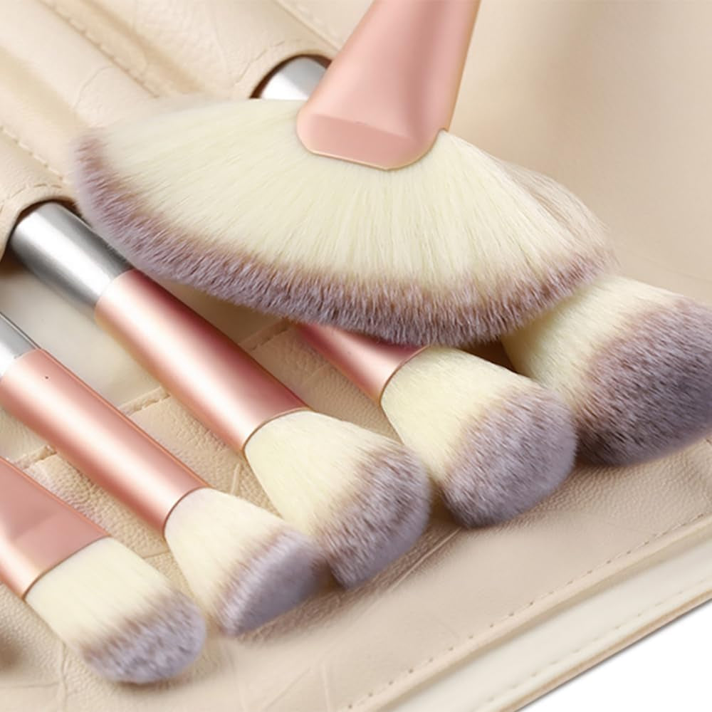 Makeup Brushes  Makeup Brushes Sets Professional 18 Pcs Make up Brushes Premium Synthetic Foundation Brush Blending Face Powder Blush Eyeshadow Eyeliner Makeup Kit with PU Leather Bag