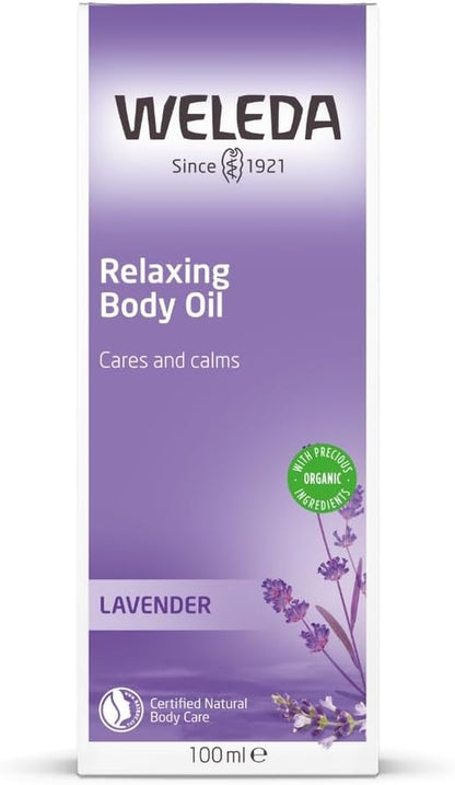 Lavender Relaxing Body Oil with Sweet Almond & Sesame, 100 Ml