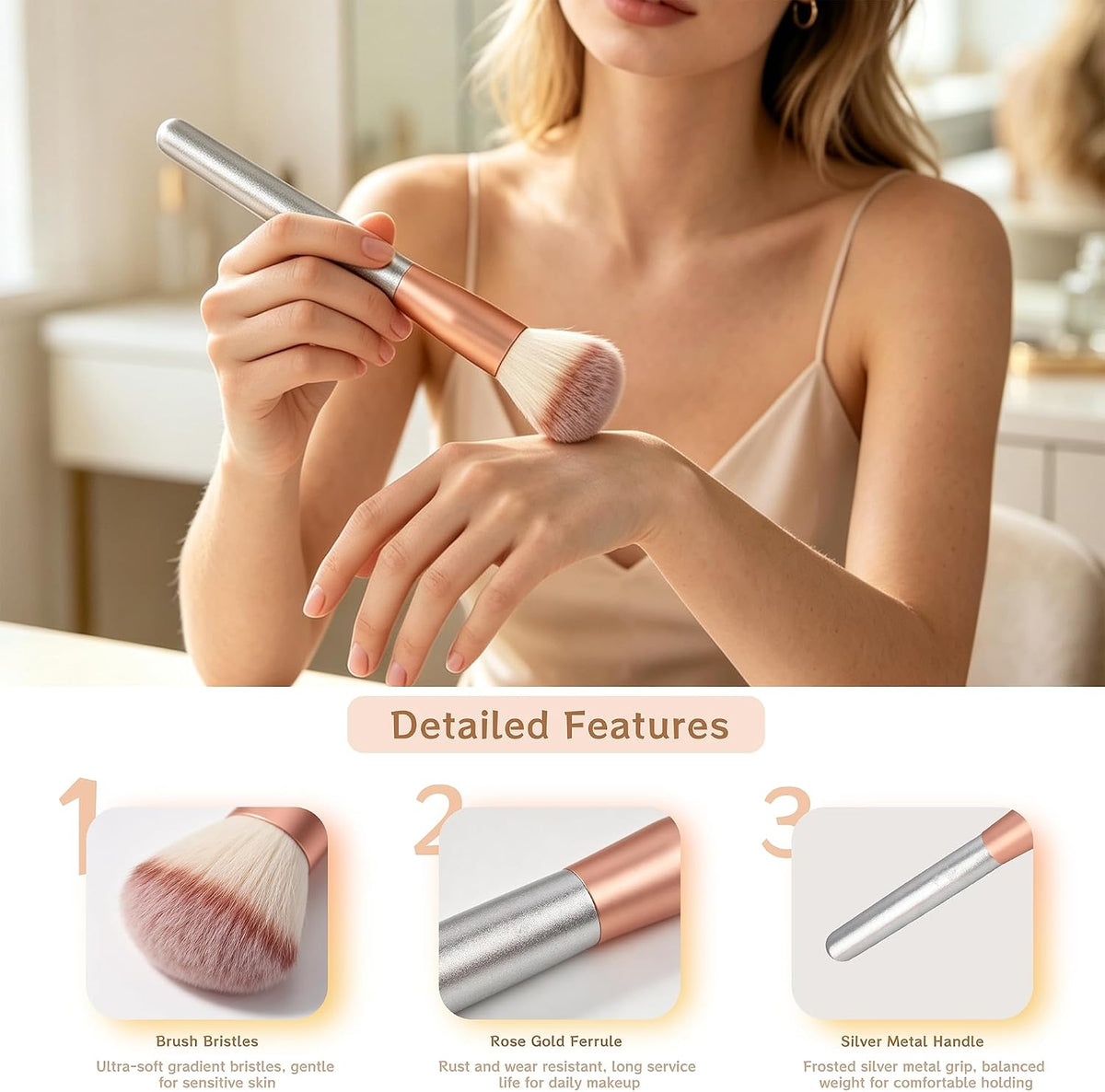Makeup Brushes  Makeup Brushes Sets Professional 18 Pcs Make up Brushes Premium Synthetic Foundation Brush Blending Face Powder Blush Eyeshadow Eyeliner Makeup Kit with PU Leather Bag