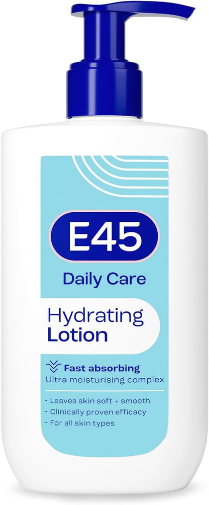 Daily Lotion 400 Ml for All Skin Types – Hydrating Non-Greasy Lightweight Moisturiser - Perfume-Free Long Lasting Body Face Hand Cream - Dermatologically Tested