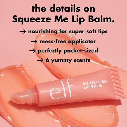 Squeeze Me Lip Balm, Moisturising Lip Balm for a Sheer Tint of Colour, Infused with Hyaluronic Acid, Vegan & Cruelty-Free, Grape