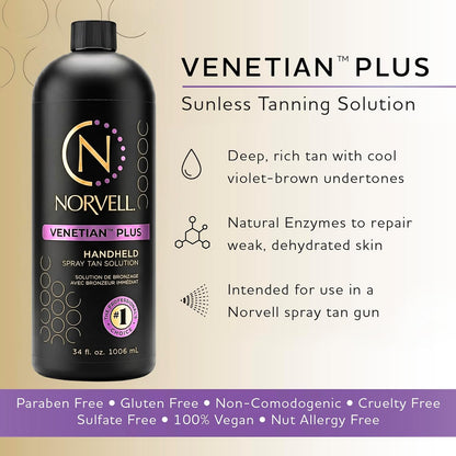 Premium Sunless Tanning Solution - Venetian plus (1 Litre)