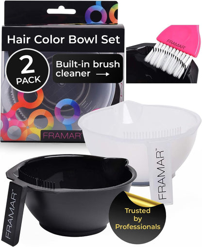 Hair Dye Bowl Set, Tint Bowl for Hair Colour, Bleach Hair Die - 2Pc