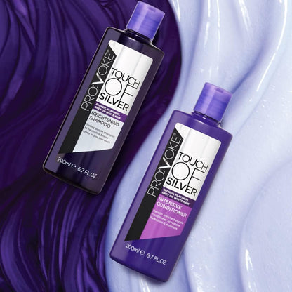 Touch of Silver Brightening Purple Shampoo & Intensive Conditioner 400Ml, Neutralises Yellow & Orange Tones, Formulated with Violet & Blue Pigments