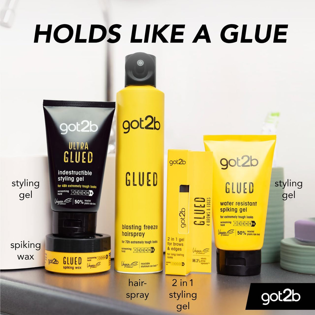 Glued Blasting Freeze Hairspray, 300Ml