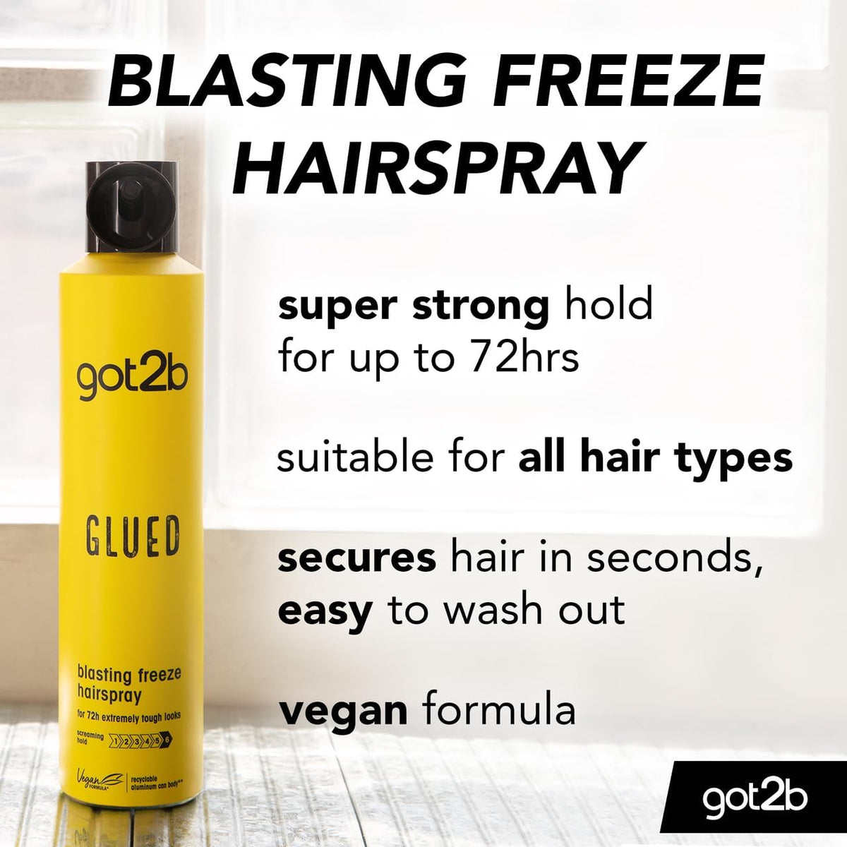 Glued Blasting Freeze Hairspray, 300Ml